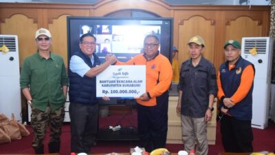 BJB Salurkan Bantuan Rp100 Juta Percepat Penanganan Bencana di Sukabumi