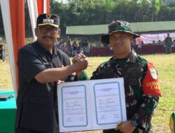 TMMD Ke 124 Di Sukaraja, Bupati ” Bantu Percepatan Pembangunan Daerah”
