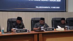 Paripurna DPRD) Kabupaten Sukabumi  Agenda Penyampaian Nota Penjelasan Bupati Atas  Raperda