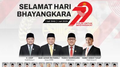 DPRD Kabupaten Sukabumi mengucapakan Hari Bhayangkara