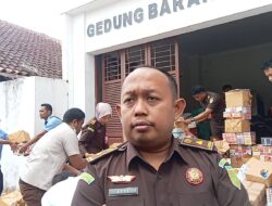 Ribuan Slop Rokok Tanpa Cukai Disita Kejari Kabupaten Sukabum