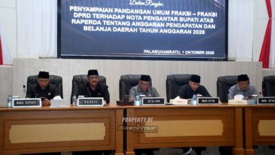 Bupati Asjap Hadiri Paripurna DPRD Agenda Penyampaian Pandangan Umum Fraksi