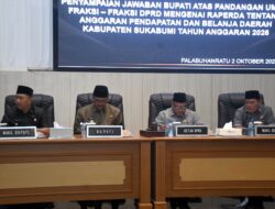 Bupati Sampaikan Jawaban Atas Pandangan Umum Fraksi DPRD Terkait RAPERDA APBD 2026