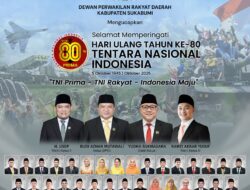 DPRD Kab Sukabumi Memperingati HUT TNI Ke 80